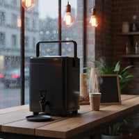 Beverage Dispenser with Spigot Double-Walled Thermal Bucket Non-Electric Insulated Jug for Catering, Buffets