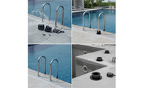 Replacement Pool Ladder Embedded Part with Bolt Safe Embedded Ladder Part Heavy-Duty Hardware Long-Lasting