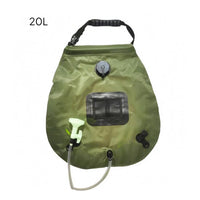 Mesh Pocket Foldable Shower Bag Compact Storage Shower Bag with Hose for Outdoors