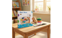 Wooden Gear Puzzle Threaded Pegs Gear Assembly Toy Peg Board Puzzle Fine Motor Skills Problem Solving for Preschoolers