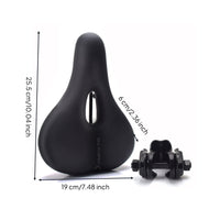 Soft & Comfortable Waterproof Mountain Bike Seat Shock Absorbing Memory Foam Bike Saddle Breathable Design Cycling Gear for Cyclists