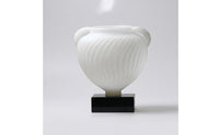 Double Eared Vase with Marble Base Modern Resin Vase Elegant Urn for Living Room, Display Shelf