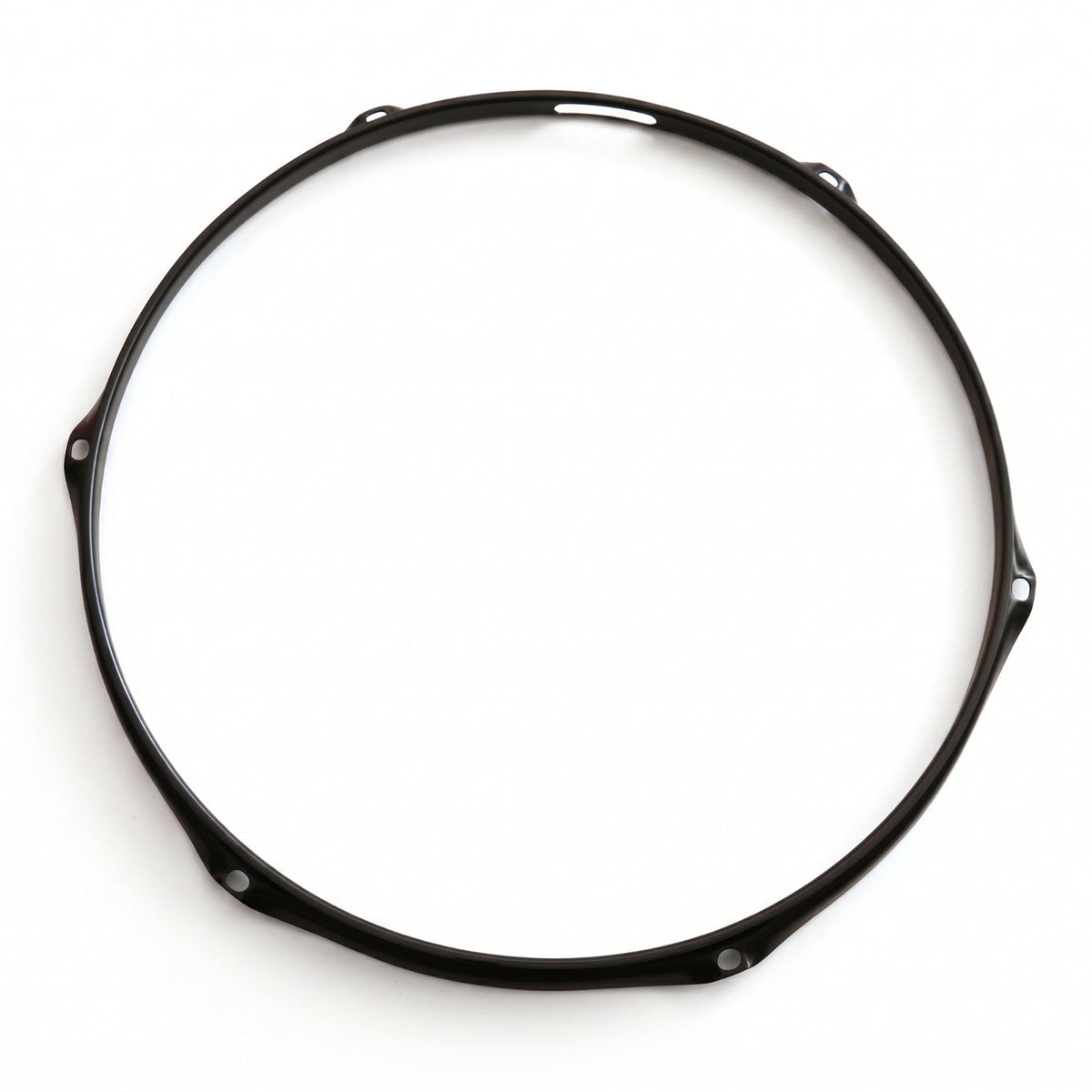 Black Drum Hoop with Six Holes Long-Lasting 6-Hole Drum Hoop Solid Counterhoop Heavy-Duty for Drummers