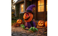 Spooky Pumpkin Ghost Inflatable Scary Halloween Inflatable Ghost Bright Inflatable Window Decoration Lightweight for Party, Storefront