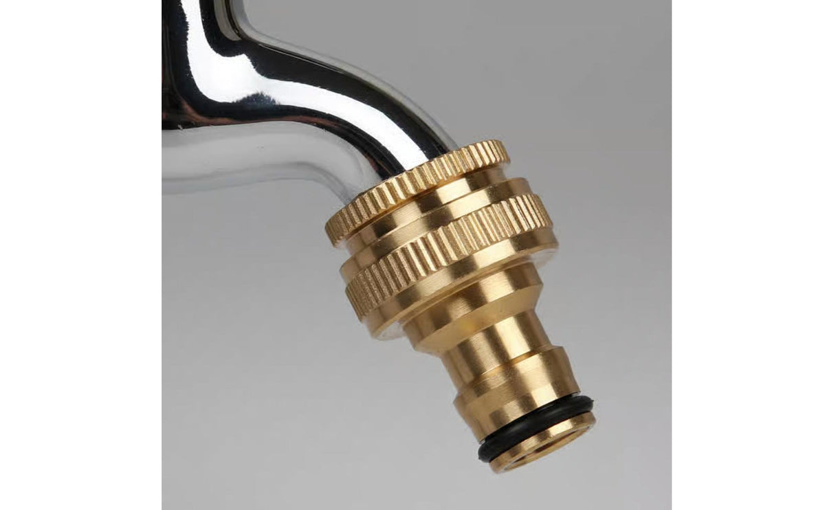1/2 to 3/4 Inch Tap Connector Easy Installation Washing Machine Hose Connector Washing Machine Hose Adapter for Car Wash, Garden