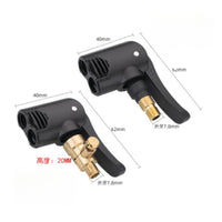 Solid Brass Presta/Schrader Valve Adapter Airtight Tire Inflator Adapter Heavy-Duty Dual Valve Connector Corrosion-Resistant for Workshop