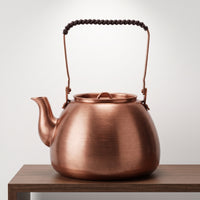 Copper Kettle Handartisanal Copper Teapot Traditional Kettle with Removable Lid for Tea Lovers, Collectors, Kitchen