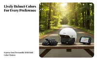 Large Size 3C Certified Half Helmet All Season Use Shielded Headwear for Men, Women, Outdoor, Highway Cruising