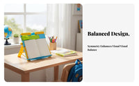 Multi-Angle Adjustment Adjustable Desktop Book Stand Multifunctional perusing Aid Handsunrestricted Use recipe & reference holder with comfortl with sheet holders for Office Workers, Professionals, Study Room, Desk, Library, Bedroom