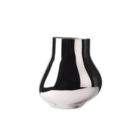 Minimalist Mirror Art Vase Silver Geometric Shape Home Decor