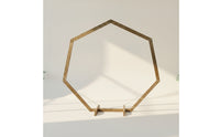 Octagonal Arch with Base Freestanding Wooden Wedding Arch Frame Geometric Wooden Archway for Event Planners, Florists, Outdoor Events