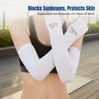 Ice Silk Arm Sleeves, Sun Protection, Thumb Hole, Extended, Outdoor, Unisex