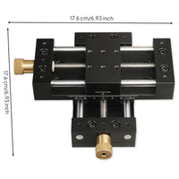 Precision Displacement Stage Stable Manual Linear Stage Sturdy Sliding Table for Researchers, Hobbyists, Scientific Facility