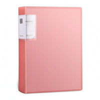 Rounded Spine A4 Document Folder Label Area Book-Style Folder Translucent Transparent File Pocket Reinforced Sides