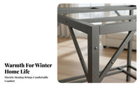 Foldable Design Folding Kotatsu Table Space Saving Winter Heating Table with Quilt Easy Installation Multi-Functional for Families, Seniors, Students, Living Room, Bedroom