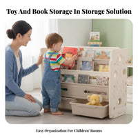 Large Capacity Storage Modular kids' Activity Hub Multi-Functional Design Toy Organizer Easy to Organize children's Furniture for Toddlers, Preschoolers, Parents, Nursery, Bedroom, Living Room, Home