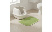 Double Layer Cat Litter Mat Washable Cat Litter Box Mat Slip-Resistant Rectangular for Pet Owners