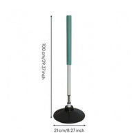 Round Base Dribbling Slalom Pole Slim Springy Training Pole for Basketball Players, Exercises