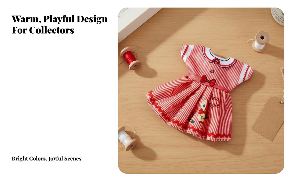16cm Doll Outfit Playful BJD Doll Clothes New Design for Kids, DIY Projects