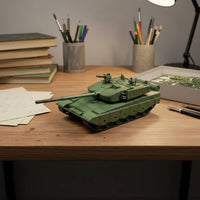Armored Vehicle 99B Main Battle Tank Model Collectible 1/144 Scale Tank Model Display Piece Desk Decoration for Desktop