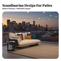 Woven Sofa and Chair Set Nordic Design 4-Piece Woven Sofa Set Outdoor Furnishing for Hosts, Hospitality Businesses, Garden, Balcony, Deck