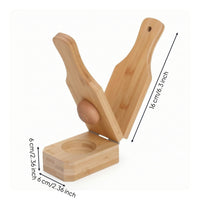 Hand-Operated Wooden Banana Press Compact Banana Press with Lever Convenient Tostonera Portable for Home Cooks
