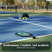 Pickleball Paddle Non-Slip Grip Pickleball Paddle Set Lightweight Shock Absorption for Tournament Play