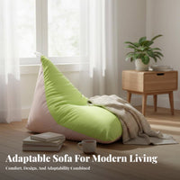 Adaptable Lounger Comfortable Pyramid-Shaped Lounger Skingentle Lounge Pillow for Adults, Students, Living Room, Lounge Area, Perusing Corner