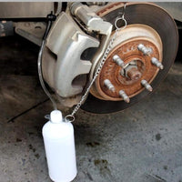 Universal Brake Bleeder Bottle Manual Brake Fluid Bleeder with Hose Semi-Transparent Tool Easy for Garage