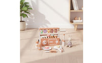 Wooden Outdoor Grill Toy Role-Playing Pretend Grill Set Educational for Young Children