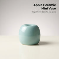 Vase for Flowers with Fruit-Shaped Ceramic Design for Home Decor, Miniature Flower for Living Room and Plant Lovers