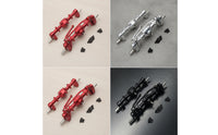Front and Rear Axle Assembly 6061 Aluminum RC Car Axle with Gears Metal Axles for Hobbyists, Custom Builds