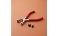 Leather Hole Punch Plier Manual Hole Perforator with Replaceable Heads Heavy-Duty Tool for Hobbyists