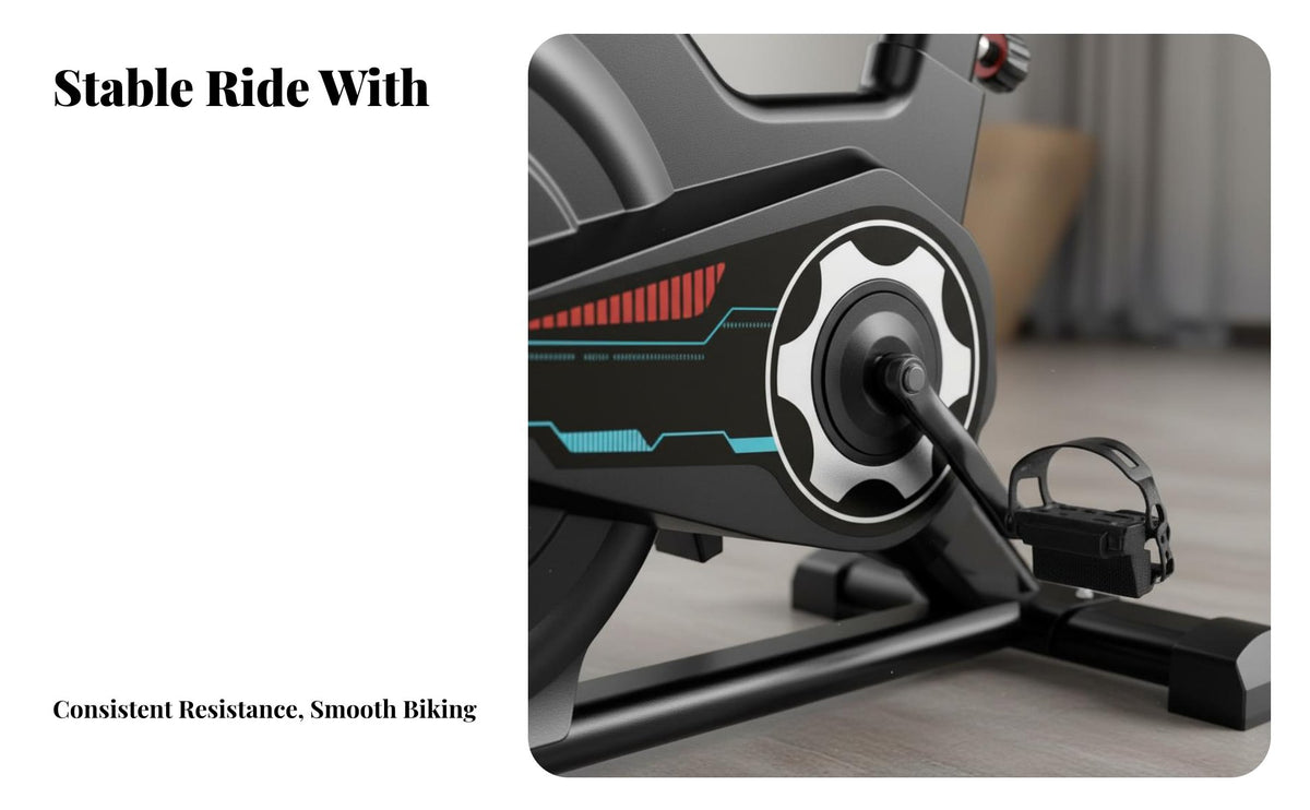 Silent Operation Indoor Cycling Bike Adjustable Resistance Indoor Cycling Bike Heavy Duty Fitness Equipment Comfortable Seat for Adults, Women, Home