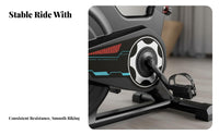 Silent Operation Indoor Cycling Bike Adjustable Resistance Indoor Cycling Bike Heavy Duty Fitness Equipment Comfortable Seat for Adults, Women, Home