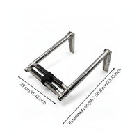 Boat Ladder Polished Metal Finish Folding Boat Ladder Foldable