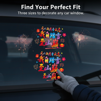 2027 Dopamine Graffiti Car Decal New Year Window Cling Sticker