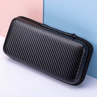 EVA Carrying Case Wide Compatibility Shockproof EVA Travel Case Crushproof Carbon Fiber Pattern Organizer for Home Organization