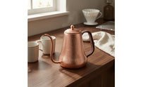 Gooseneck Coffee Pot Long Spout Copper Coffee Pot Domed Lid Kitchenware