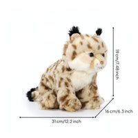 Soft Toy Lynx Toy Soft Lynx Stuffed Animal Realistic for Playroom, Bookshelf