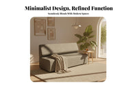 Nordic aesthetic Upholstered Sofa and Armchair with Table sectional Combination Waiting Area Seating Minimalist Design Reception Set firm-density Foam padding for Office Managers, Business Owners, Interior Designers, Lobby, Lounge, Living Room