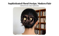 Updo Hair Clip Elegant Design Ponytail Holder Claw Versatile Styling Decorative Updo Hair Holder for Women, Adults, Daily Wear, Office, Parties
