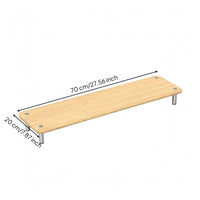 Wooden Screen Stand Sturdy Wood Screen Riser Space-Saving Desktop Display Stand