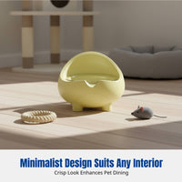 Space Capsule Pet Bowl, Anti-Spill Cat Dog Feeder, Single Bowl, Multiple Colors, Modern Home Use