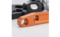 Black Brackets Trail-Road Motorcycle Hand Guards Mounting Hardware Aluminum Handlebar Guard Kit Curved Trail-Road Hand Guard Set Anodized Finish