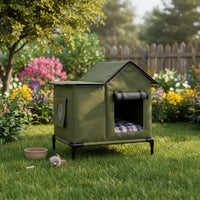 All-Season Foldable Pet House Detachable Waterproof Feline Shelter Collapsible Outdoor Feline House Weatherproof for Backyard, Garden, Patio