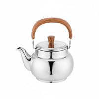 Stovetop Teapot with Infuser Anti-Scald Handle Stainless Steel Teapot Water Boiling Pot for Outdoor