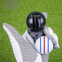 Golf Guideline Marker Clampon-the-Green Ball Marker with Pens Lightweight for Golfers