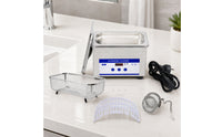 Ultrasonic Cleaner with Basket and Numeric Display Stainless Steel Digital Ultrasonic Cleaner Compact Cleaning Machine for Jewelers, Home, Workshops