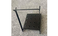 Iron Construction Folding Ladder Work Platform Easy to Install Ladder Work Platform Heavy-Duty Rust-Proof for Contractors, Painters, Workshop